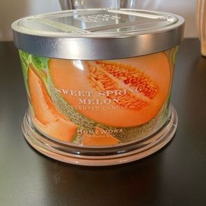 HomeWorx Sweet Spring Melon 4 wick 18 oz candle
